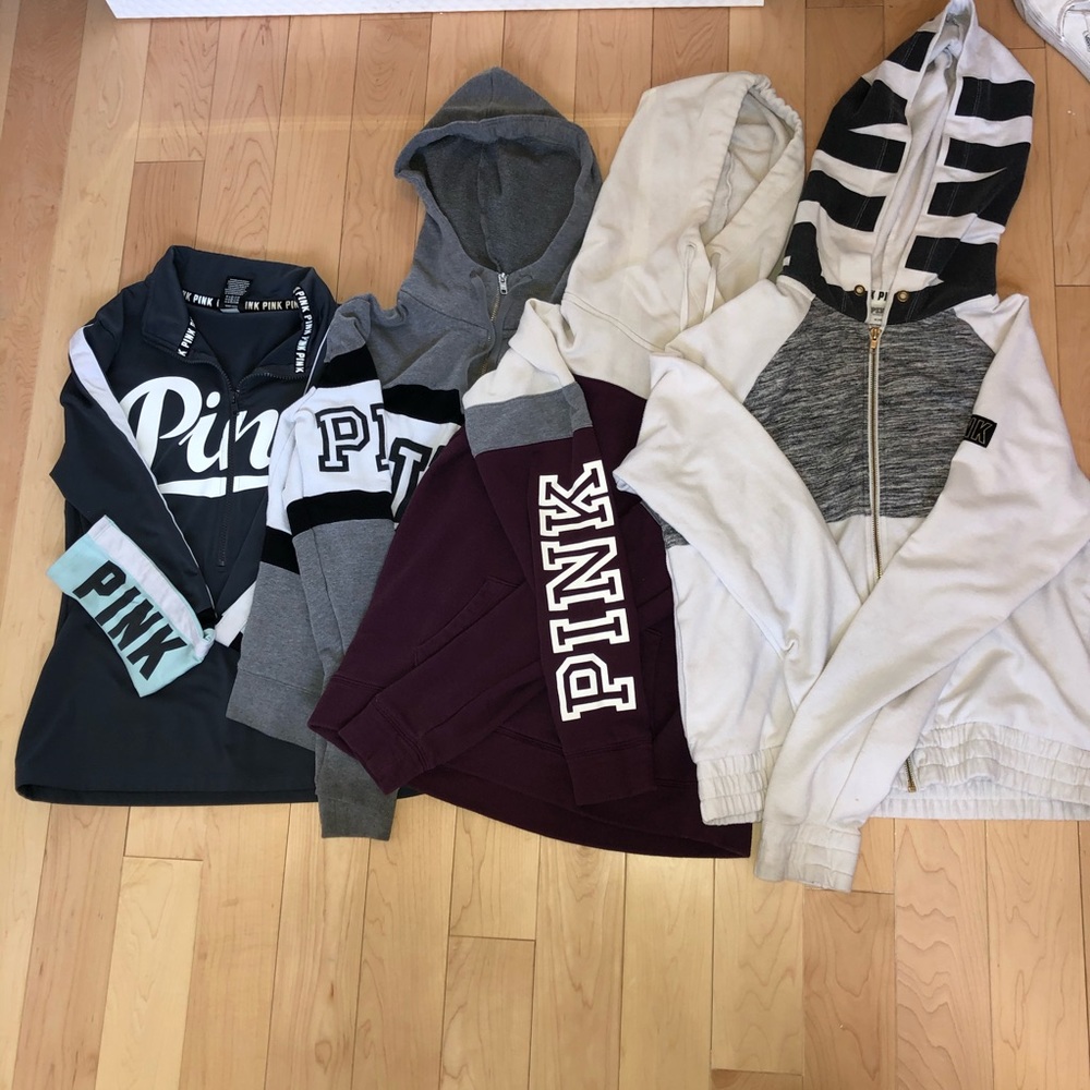 BUNDLE DEAL ON 4 VS PINK SWEATERS